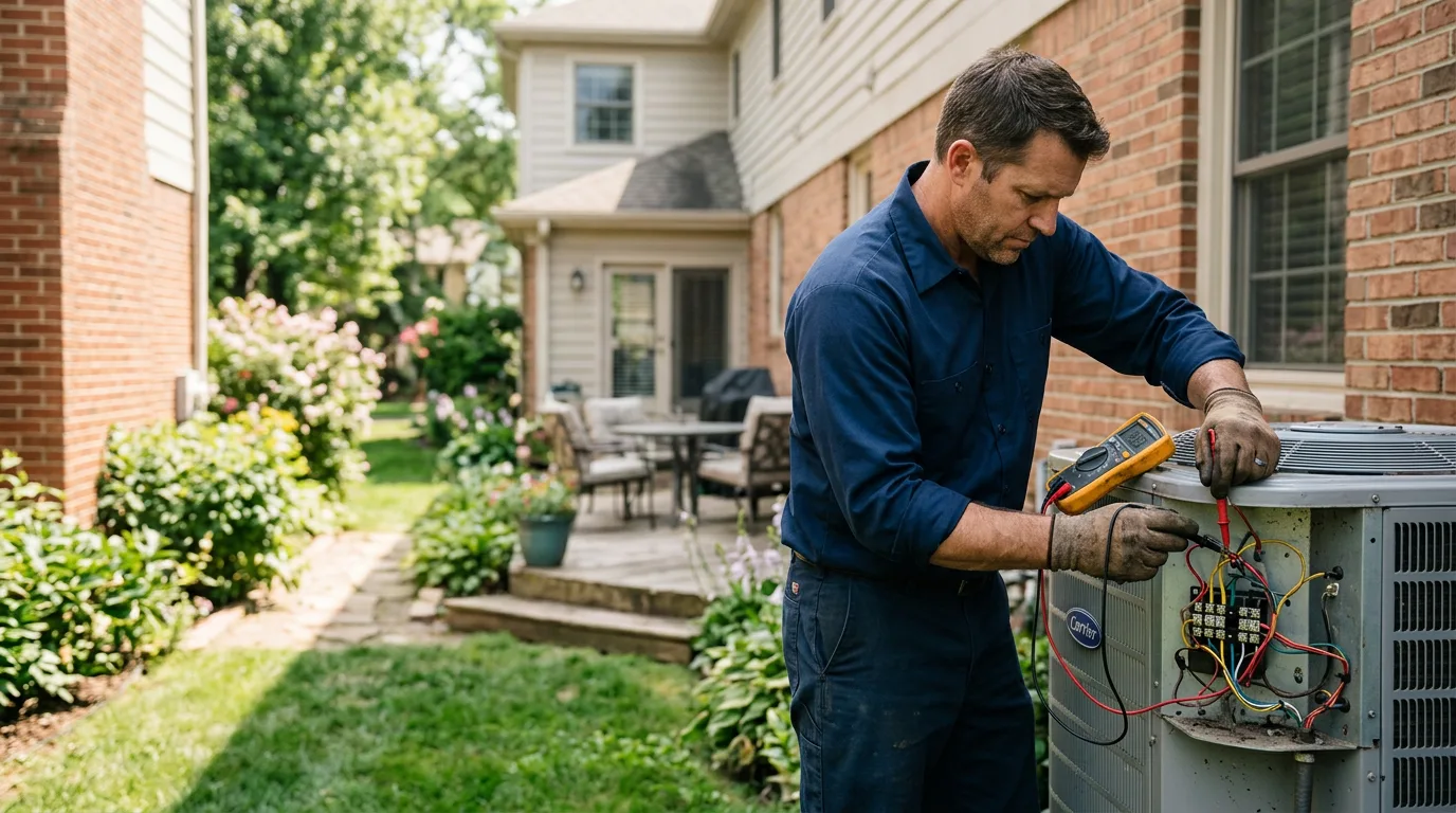 HVAC technician working near Kempner, TX